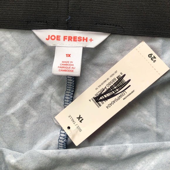 NWT Joe Fresh Slit Maxi Skirt in Blue Size 1X - Picture 7 of 10